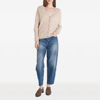 Absolut Cashmere Deborah V-Neck Cardigan in Oat – International designer fashion boutique Australia Riada Concept Woollahra