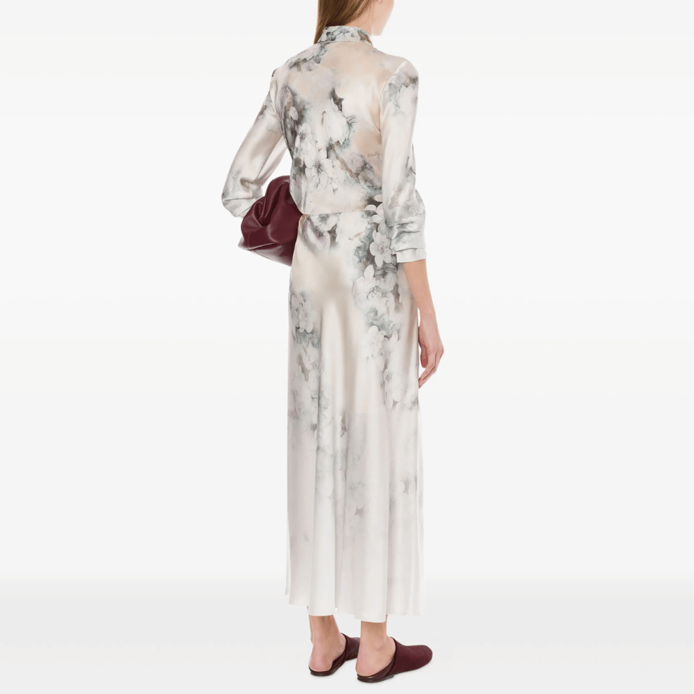 Alberta Ferretti Degrade Printed Washed Satin Skirt Multi Ice – International designer fashion boutique Australia Riada Concept Woollahra