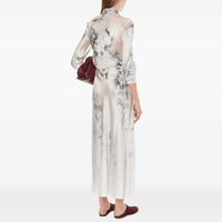 Alberta Ferretti Degrade Printed Washed Satin Skirt Multi Ice – International designer fashion boutique Australia Riada Concept Woollahra