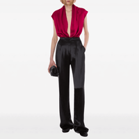 Alberta Ferretti Draped Satin Sleeveless Top in Fuchsia – International designer fashion boutique Australia Riada Concept Woollahra
