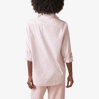 Frank & Eileen Relaxed Button-Up Eileen Shirt in Pink and White Multi Stripe Shop Frank & Eileen online in Australia at Riada Concept – official stockist of Frank & Eileen shirts, dresses, and linen pants. Discover timeless, premium women's fashion with fast shipping from Sydney.