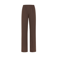 Forte Forte Envers Satin Matte Elasticated Trousers in Chocolat – International designer fashion boutique Australia Riada Concept Woollahra