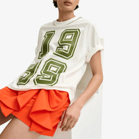 Essentiel Antwerp Jisos Rhinestone Number Print T-Shirt in Off White – International designer fashion boutique Australia Riada Concept Woollahra