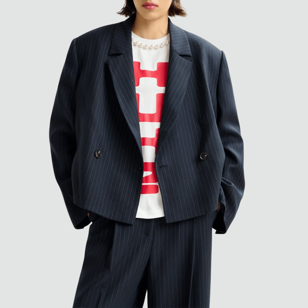 Essentiel Antwerp Isos Beaded Graphic T-Shirt in Red and White – International designer fashion boutique Australia Riada Concept Woollahra