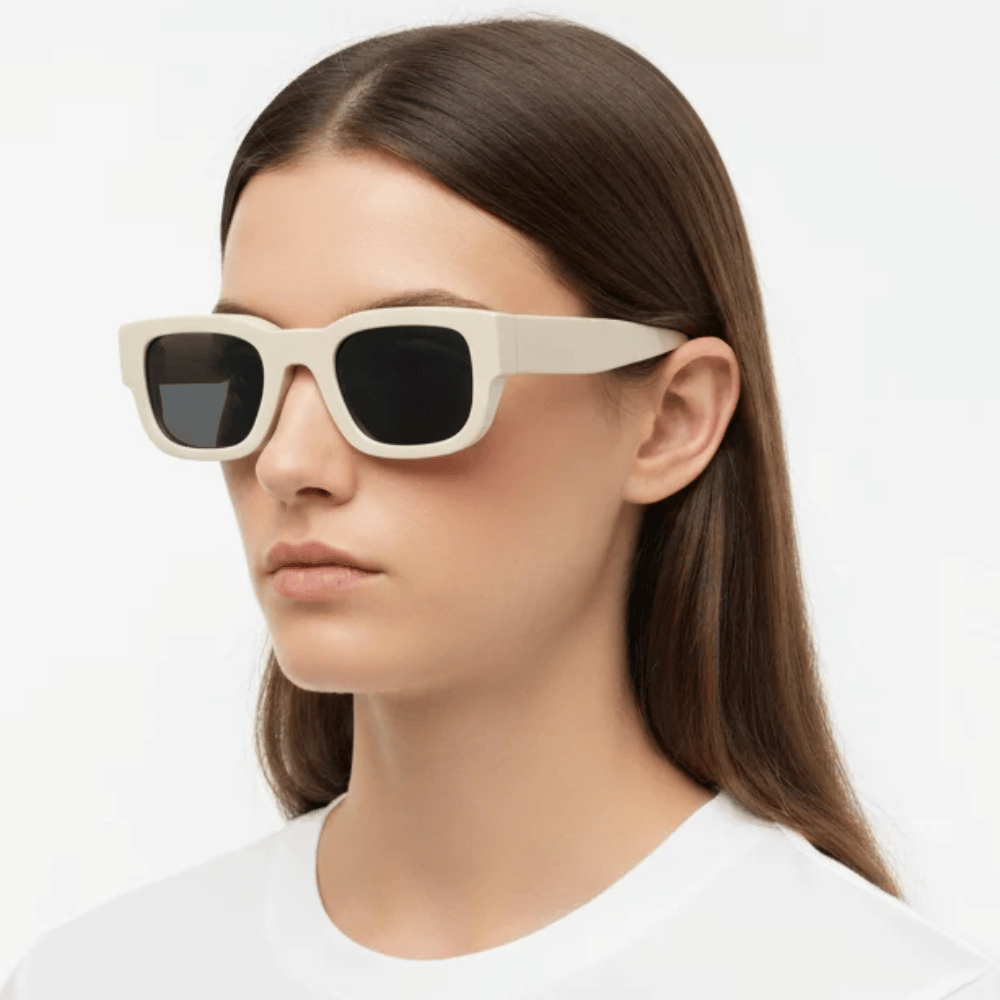 Thierry Lasry FOXXXY Rectangular Sunglasses in Beige - International designer fashion boutique Australia Riada Concept Woollahra