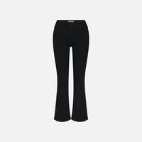 FRAME The Reboot Crop High Rise Bootcut Jeans in Black FRAME DENIM Designer fashion shop online and in store High End fashion boutique Sydney Australia Riada Concept
