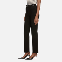 FRAME Le Sleek Straight High-Rise Jean in Black – International designer fashion boutique Australia Riada Concept Woollahra