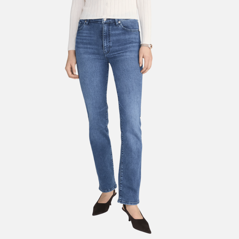 FRAME Le Sleek Straight High-Rise Jean in Ease – International designer fashion boutique Australia Riada Concept Woollahra