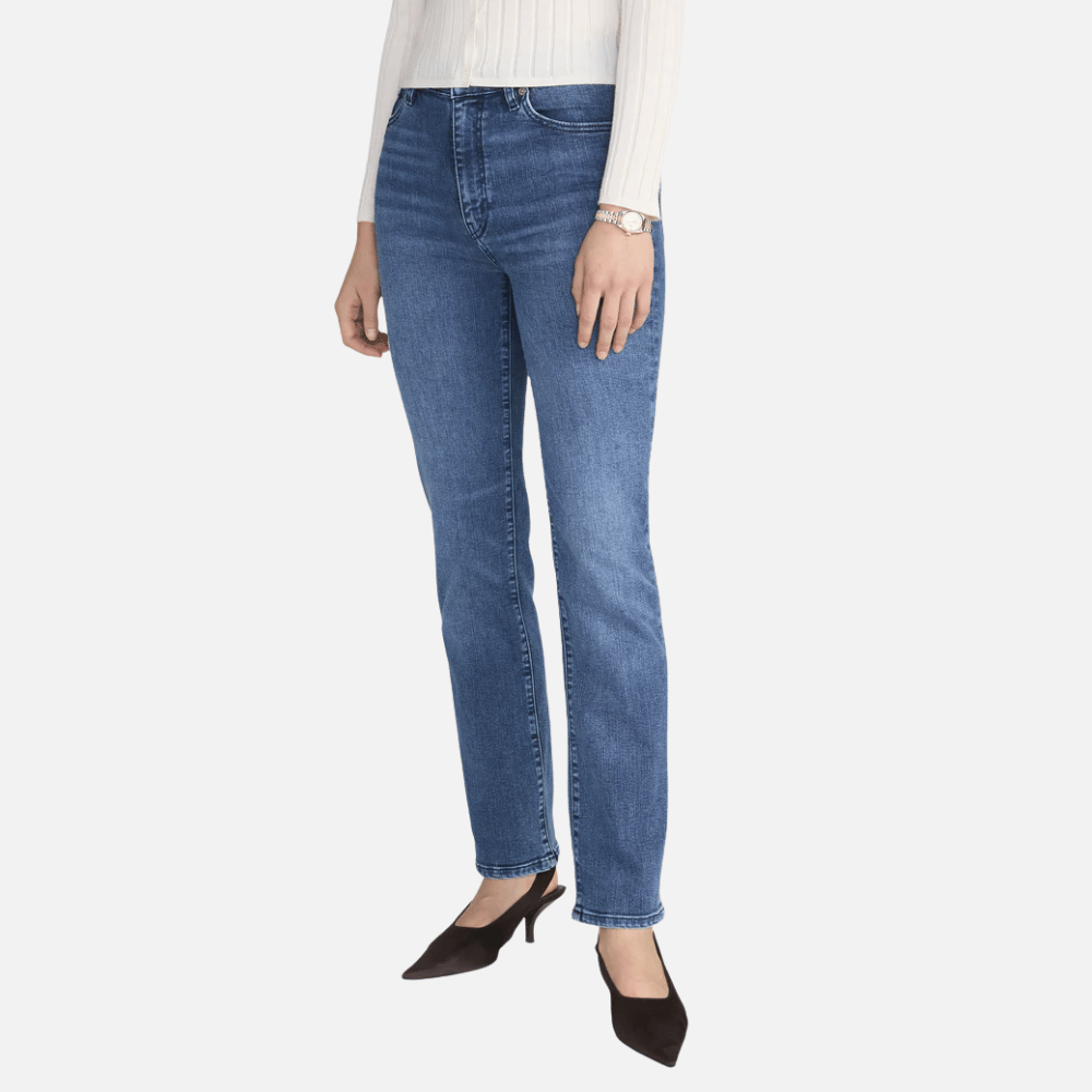 FRAME Le Sleek Straight High-Rise Jean in Ease – International designer fashion boutique Australia Riada Concept Woollahra