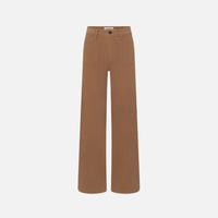 FRAME Le Slim Palazzo Harbor Pocket Jeans in Ledger at Riada Concept. High-rise wide-leg stretch denim with utility front pockets. 