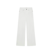 FRAME Le Slim Palazzo High Rise Wide Leg Jeans in White FRAME DENIM Designer fashion shop online and in store High End fashion boutique Sydney Australia Riada Concept