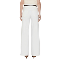 FRAME Le Slim Palazzo High Rise Wide Leg Jeans in White FRAME DENIM Designer fashion shop online and in store High End fashion boutique Sydney Australia Riada Concept
