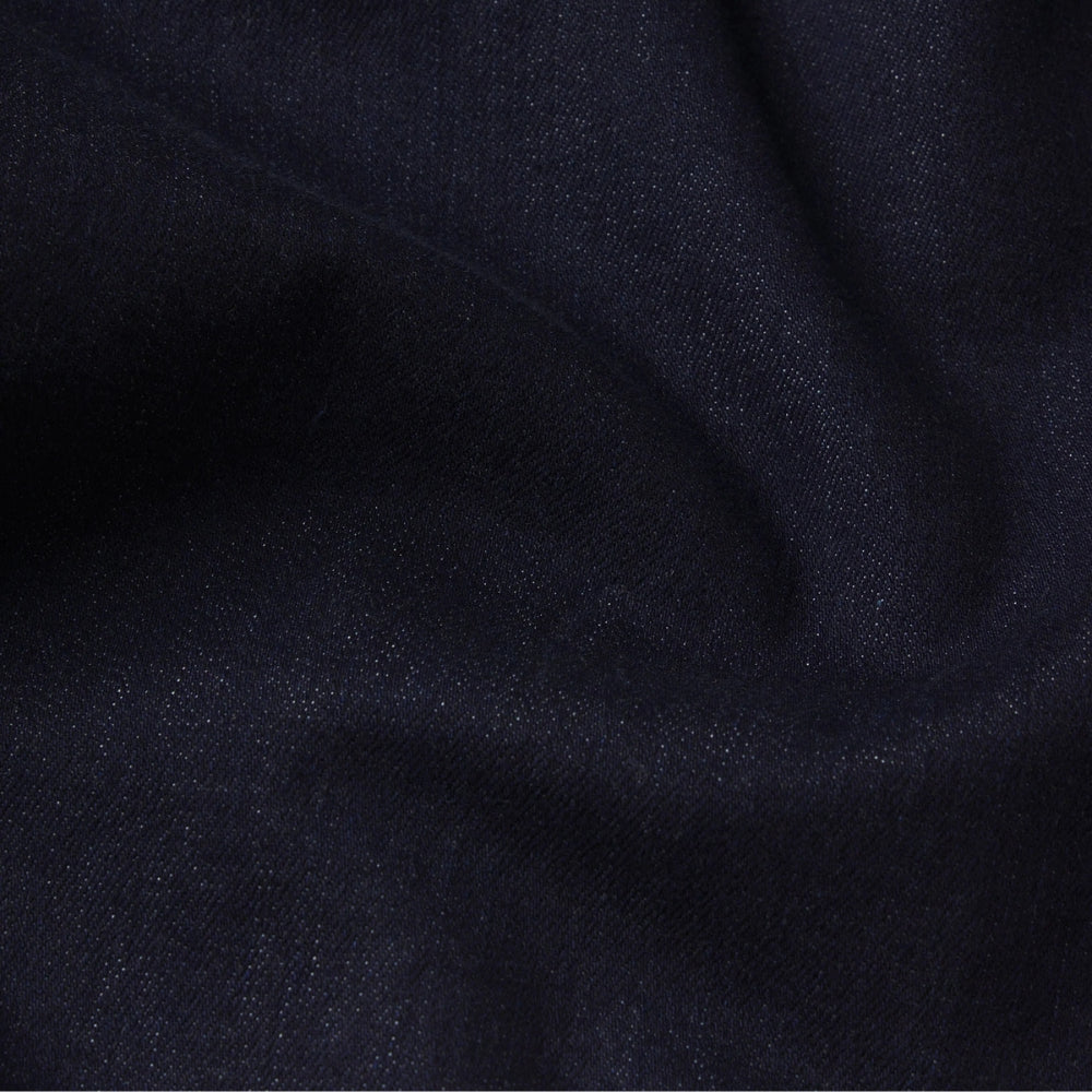 Riada Concept FRAME Le Slim Palazzo Pearl Jeans in Rinse - super stretch denim deep indigo close up 