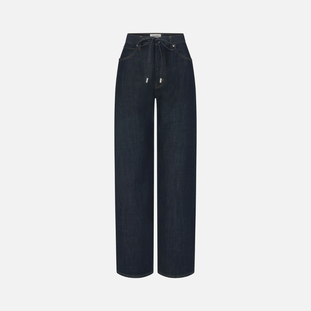 FRAME Off Duty Drawstring Bow Jeans in Rinse FRAME designer denim at Riada Concept luxury fashion boutique Woollahra Sydney Australia