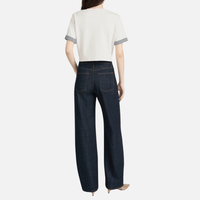 FRAME Off Duty Drawstring Bow Jeans in Rinse FRAME designer denim at Riada Concept luxury fashion boutique Woollahra Sydney Australia