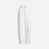 FRAME The Neat jeans in Au Natural Clean at Riada Concept. High-rise off-white barrel jeans in rigid 100% cotton denim.