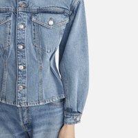 FRAME The Nipped Collarless Denim Jacket in Umbria – International designer fashion boutique Australia Riada Concept Woollahra