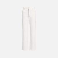 FRAME The Ruler Jeans in Au Natural Clean at Riada Concept. High-rise full-length straight jeans in soft comfort-stretch denim