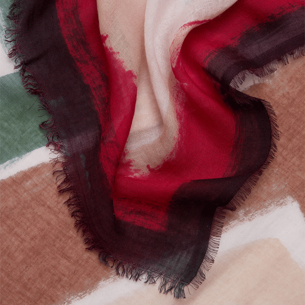 Faliero Sarti Be Your Self Modal Silk Stole in Multicolour – International designer fashion boutique Australia Riada Concept Woollahra