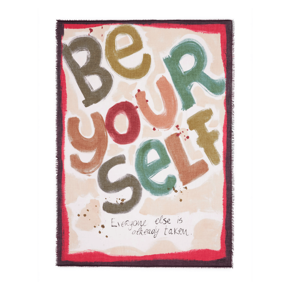 Faliero Sarti Be Your Self Modal Silk Stole in Multicolour – International designer fashion boutique Australia Riada Concept Woollahra