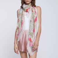 Faliero Sarti Botticelli Modal Silk Stole in Multicolour – International designer fashion boutique Australia Riada Concept Woollahra