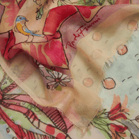 Faliero Sarti Botticelli Modal Silk Stole in Multicolour – International designer fashion boutique Australia Riada Concept Woollahra