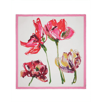 Faliero Sarti Helena Floral Modal Silk Stole in Pink – International designer fashion boutique Australia Riada Concept Woollahra