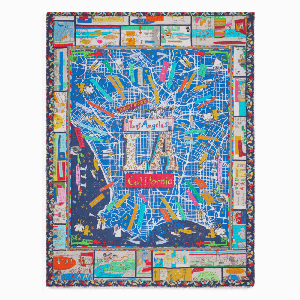 Faliero Sarti Los Angeles Modal Cashmere Scarf - Shop the latest Faliero Sarti scarves collections; printed luxury scarves in fine fabrics made in Italy. Shop online and in-store at Riada Concept.