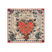 Faliero Sarti Mara Oversized Square Cotton Silk Scarf in Orange – International designer fashion boutique Australia Riada Concept Woollahra