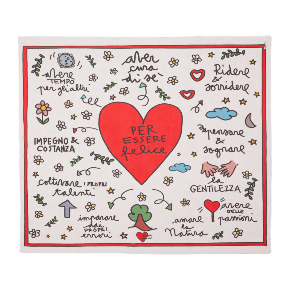 Faliero Sarti To Be Happy Modal Cashmere Scarf - Shop the latest Faliero Sarti scarves collections; printed luxury scarves in fine fabrics made in Italy. Shop online and in-store at Riada Concept.