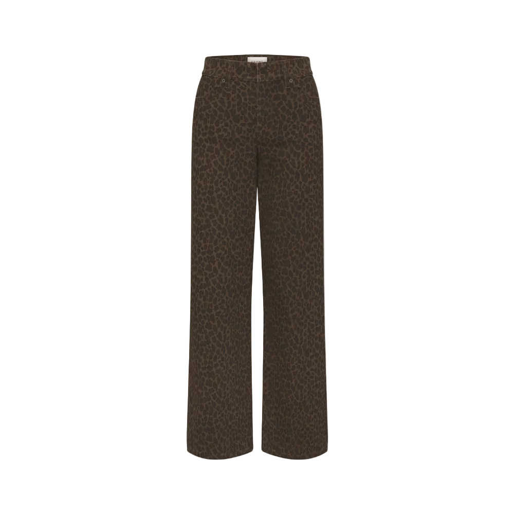 Frame Le Slim Palazzo Jeans in Leopard
