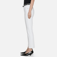 FRAME The Reboot Crop High Rise Bootcut Jeans in White FRAME DENIM Designer fashion shop online and in store High End fashion boutique Sydney Australia Riada Concept
