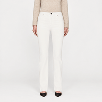 FRAME The Ruler Jeans in Au Natural Clean at Riada Concept. High-rise full-length straight jeans in soft comfort-stretch denim - front view