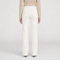 FRAME The Ruler Jeans in Au Natural Clean at Riada Concept. High-rise full-length straight jeans in soft comfort-stretch denim - back view