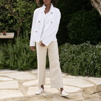 Frank & Eileen Wexford Wide-Leg Linen Pant in Cement Shop Frank & Eileen online in Australia at Riada Concept – official stockist of Frank & Eileen shirts, dresses, and linen pants. Discover timeless, premium women's fashion with fast shipping from Sydney.