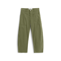 Frank & Eileen Bray Everyday Barrel Pant in Olive – International designer fashion boutique Australia Riada Concept Woollahra