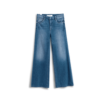 Frank & Eileen Galway 32" wide-leg jeans in 2002 Wash - a pair of blue denim jeans with a faded wash and wide legs, displayed flat against a solid white background.