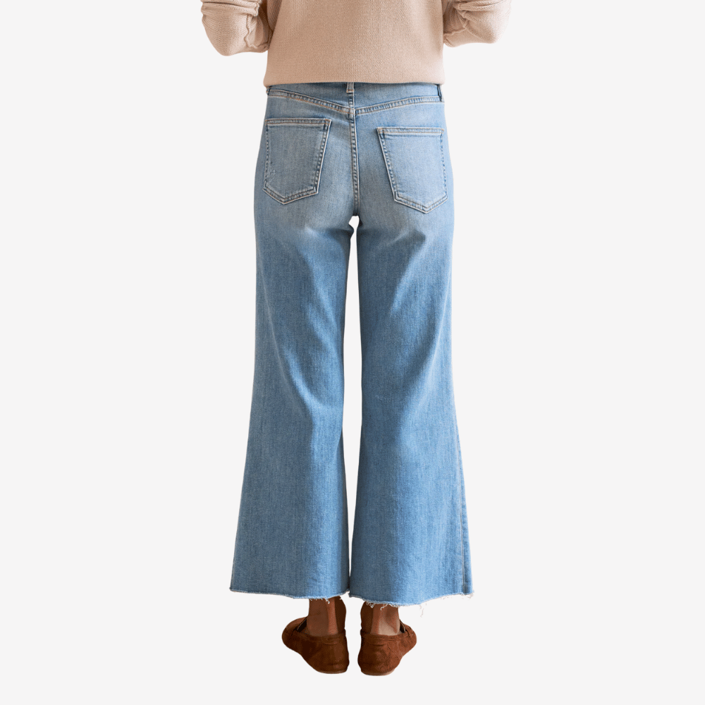 Frank & Eileen Galway Wide-Leg Jean in Faded Blue – International designer fashion boutique Australia Riada Concept Woollahra