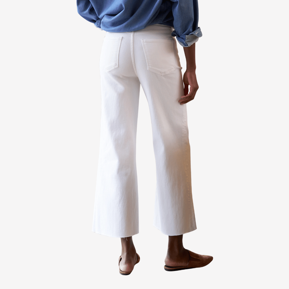 Frank & Eileen Galway Wide-Leg Jean in White – International designer fashion boutique Australia Riada Concept Woollahra