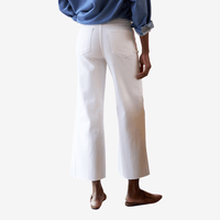 Frank & Eileen Galway Wide-Leg Jean in White – International designer fashion boutique Australia Riada Concept Woollahra