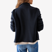 Frank & Eileen Mini Belfast Cropped Peacoat in British Royal Navy Shop Frank & Eileen online in Australia at Riada Concept – official stockist of Frank & Eileen shirts, dresses, and linen pants. Discover timeless, premium women's fashion with fast shipping from Sydney.