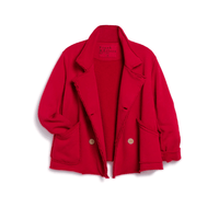 LABCROP-DDR Frank and Eileen Mini Belfast Cropped Sweatshirt Peacoat in Double Decker Red Shop Frank & Eileen online in Australia at Riada Concept – official stockist of Frank & Eileen shirts, dresses, and linen pants. Discover timeless, premium women's fashion with fast shipping from Sydney.