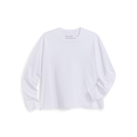Frank & Eileen Quinn Long-Sleeve Crewneck Tee in White – International designer fashion boutique Australia Riada Concept Woollahra