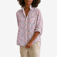 Eileen Relaxed Button Up Shirt in Red and Blue Small Flowers Shop Frank & Eileen online in Australia at Riada Concept – official stockist of Frank & Eileen shirts, dresses, and linen pants. Discover timeless, premium women's fashion with fast shipping from Sydney.