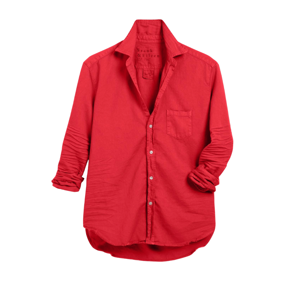 Frank & Eileen Eileen Relaxed Button-Up Shirt in Saffron Red Shop Frank & Eileen online in Australia at Riada Concept – official stockist of Frank & Eileen shirts, dresses, and linen pants. Discover timeless, premium women's fashion with fast shipping from Sydney.