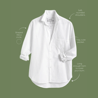 Frank & Eileen Relaxed Eileen Button-Up Shirt in White Denim Shop Frank & Eileen online in Australia at Riada Concept – official stockist of Frank & Eileen shirts, dresses, and linen pants. Discover timeless, premium women's fashion with fast shipping from Sydney.