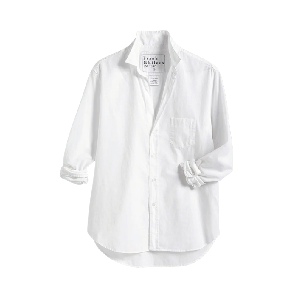 Frank & Eileen Relaxed Eileen Button-Up Shirt in White Denim Shop Frank & Eileen online in Australia at Riada Concept – official stockist of Frank & Eileen shirts, dresses, and linen pants. Discover timeless, premium women's fashion with fast shipping from Sydney.