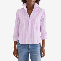 Silvio Untuckable Button-Up Shirt in Wild Purple Stripe Shop Frank & Eileen online in Australia at Riada Concept – official stockist of Frank & Eileen shirts, dresses, and linen pants. Discover timeless, premium women's fashion with fast shipping from Sydney.
