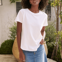 Frank & Eileen Theo Perfect Vintage Jersey Tee in White. International designer fashion boutique Australia Riada Concept Woollahra