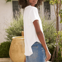 Frank & Eileen Theo Perfect Vintage Jersey Tee in White. International designer fashion boutique Australia Riada Concept Woollahra